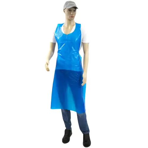 Tablier PE Paredes 50 µm bleu 75 x 135 cm taille M+