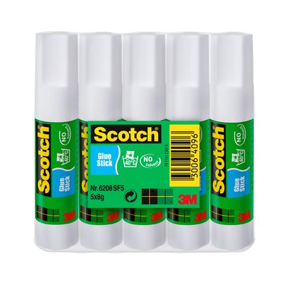 Scotch - Lot de 5 bâtons de colle - 8 gr