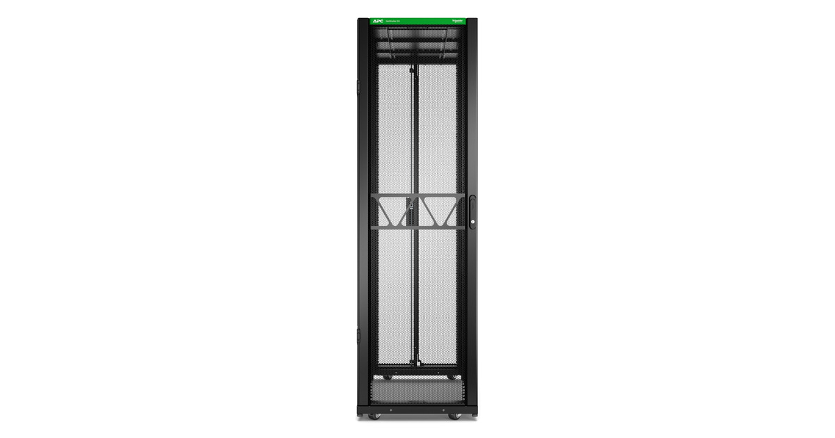 APCNetShelter SX Gen 2 AR3300B2, 42U server rack  (Zwart/groen, 60(b) x 199,1(h) x 120(d) cm, met zijkanten)