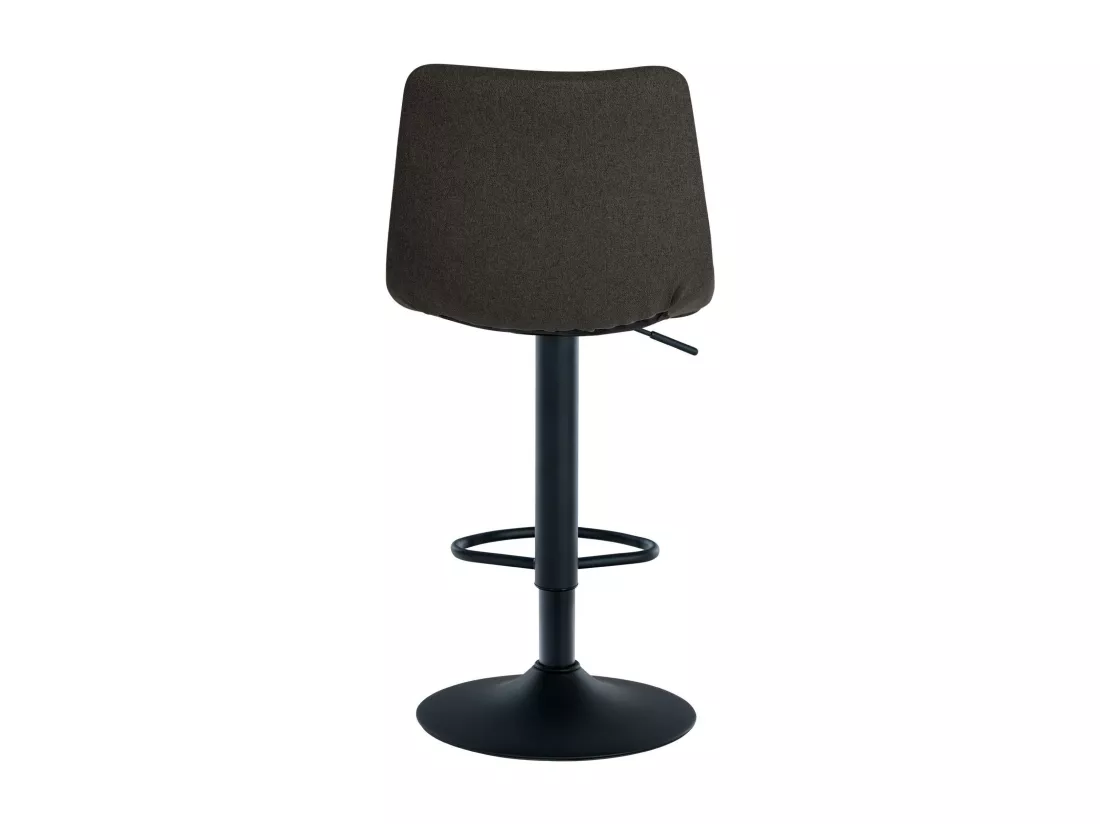 Tabouret de bar - Tissu & Métal - Gris foncé - Jerry