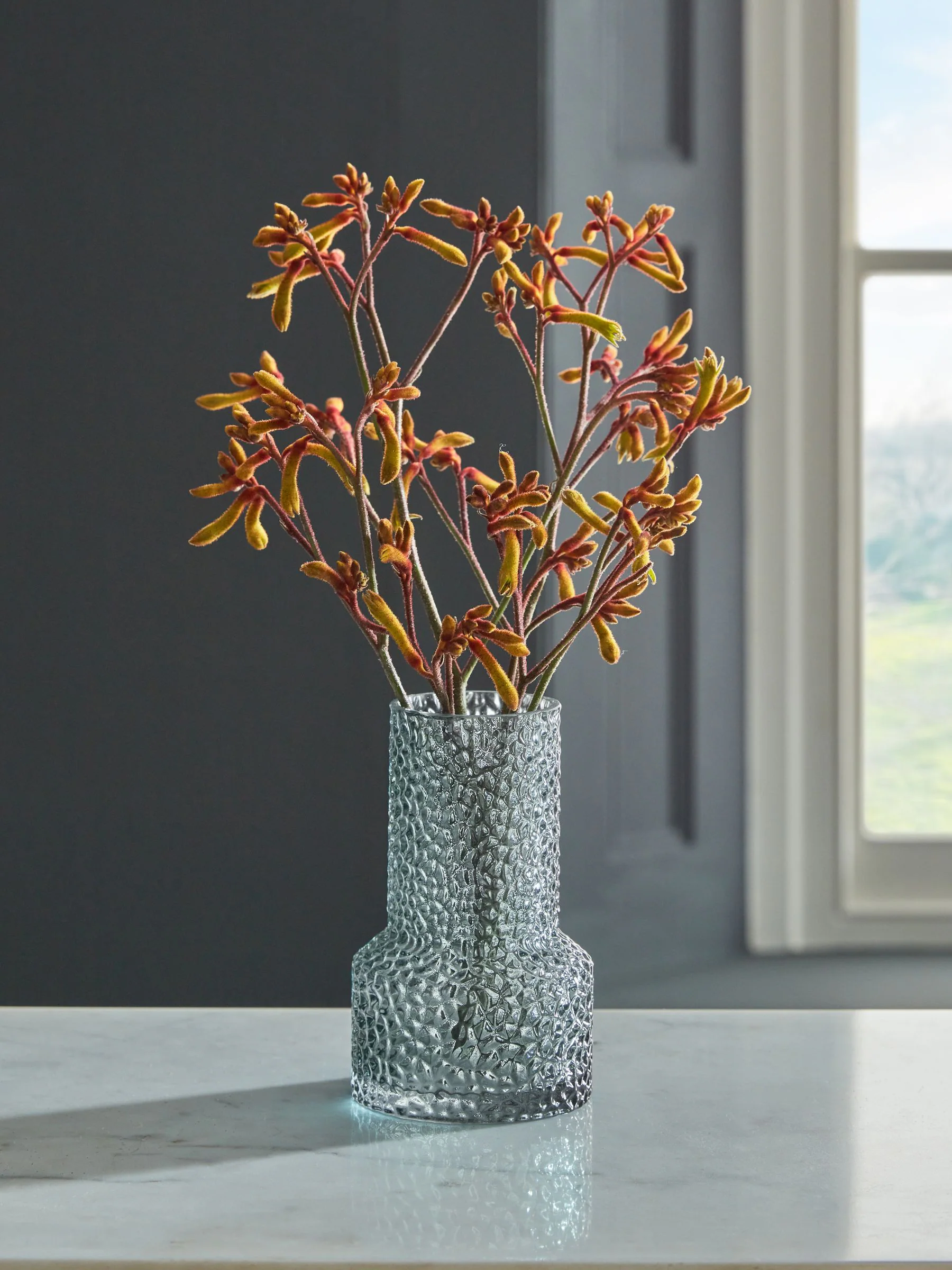 Medium Textured Glass Vase