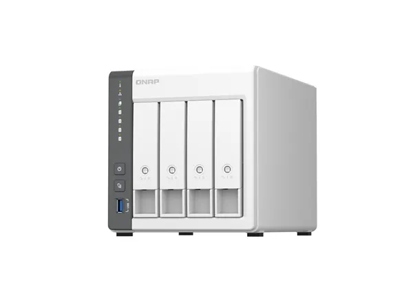 QNAP TS-433 - NAS-server - 4 bays - SATA 6Gb/s - RAID 0, 1, 5, 6, 10, JBOD, 50, 60 - RAM 4 GB - Gigabit Ethernet / 2.5 Gigabit Ethernet - iSCSI support