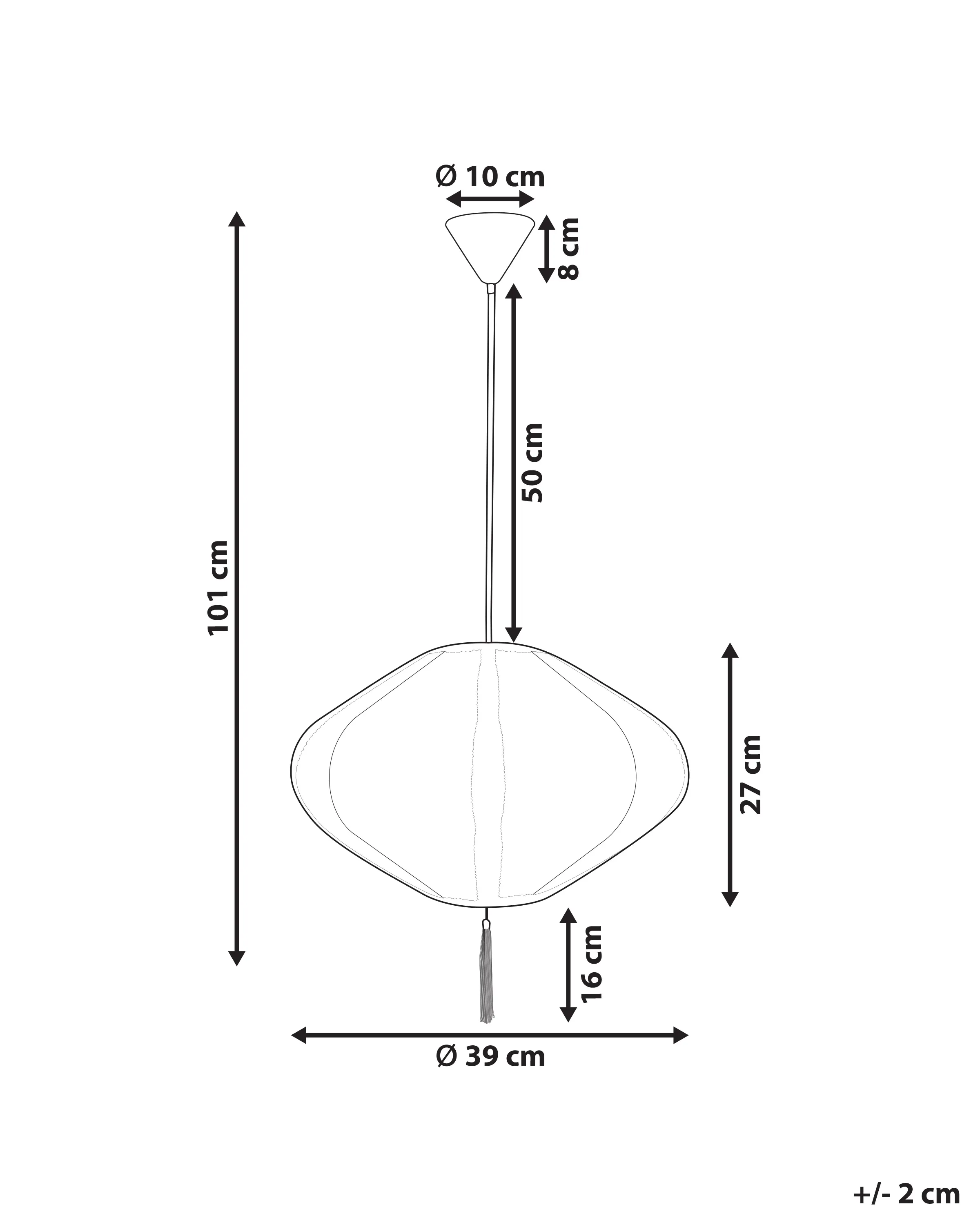 Hanglamp TUCURO Wit