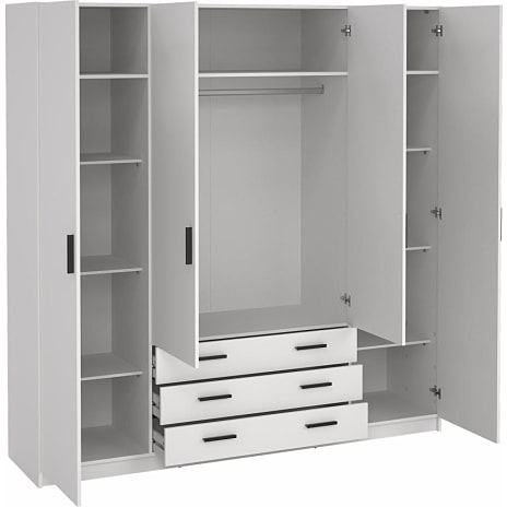 Sprint garderobeskab - hvid