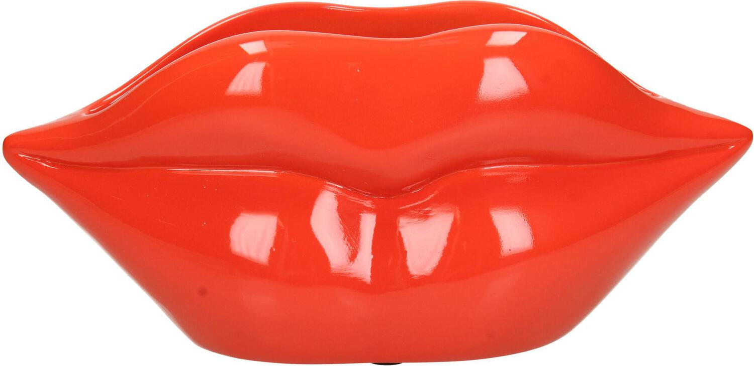 HD Collection vaas rood 10 x 28 x 12,5 cm