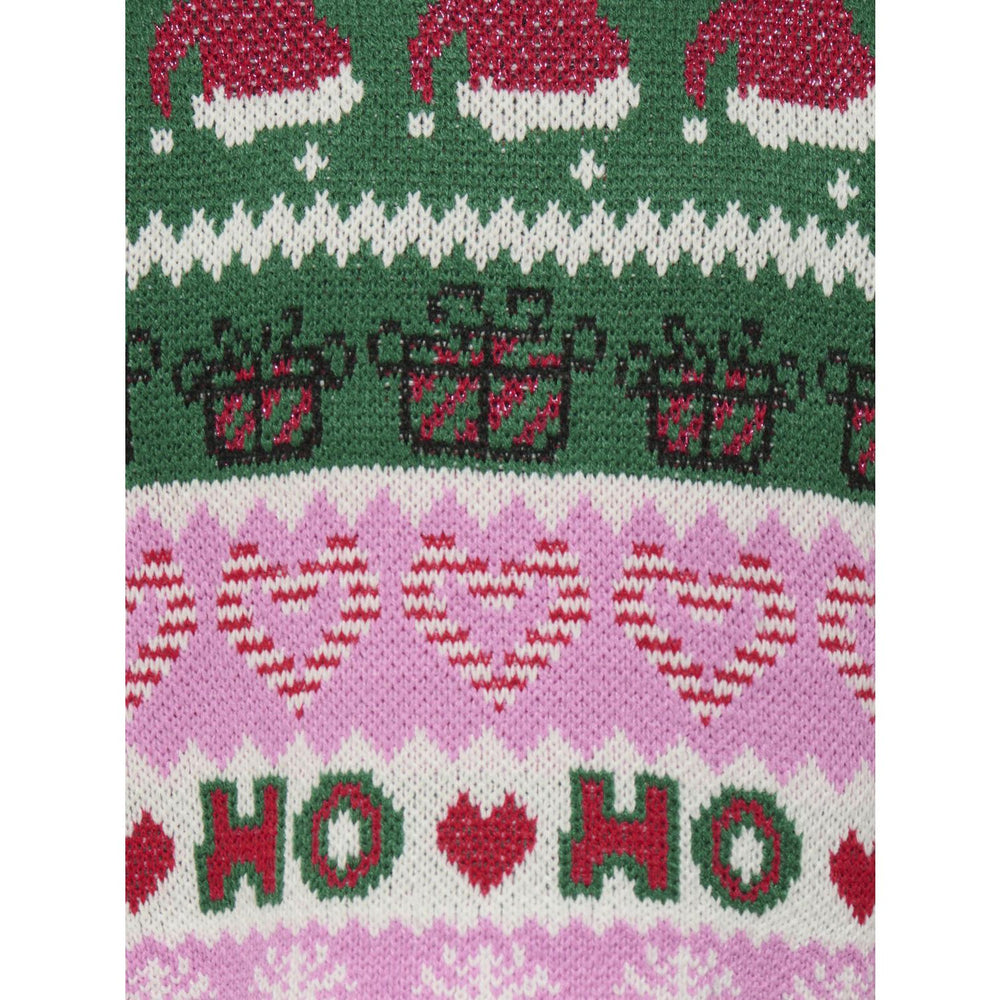 Køb kids ONLY Fuchsia Pink W. Green Jacket/Cd/Salsa/Black Kmghoho X-Mas Ls Pullover Knt