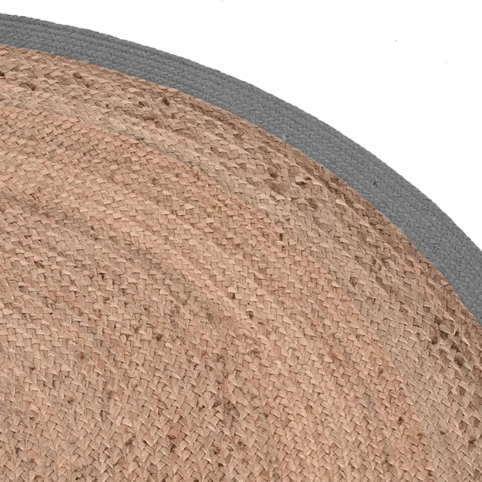 LABEL51 Vloerkleed Jute - Grijs - Jute - 90cm