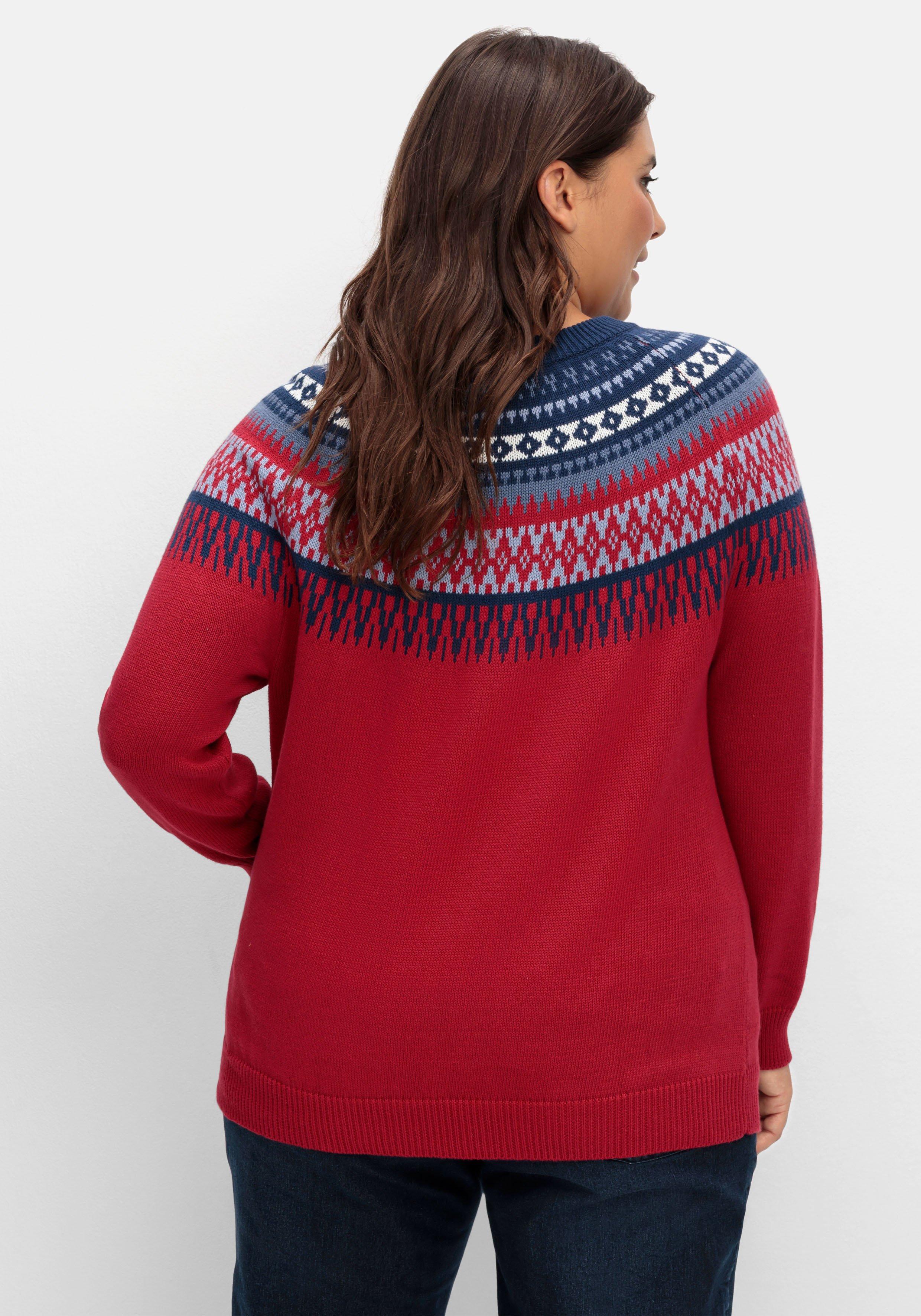 Norwegerpullover aus weicher Baumwolle