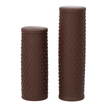 Dresco soft grip fiets handvatten 119/92 mm bruin