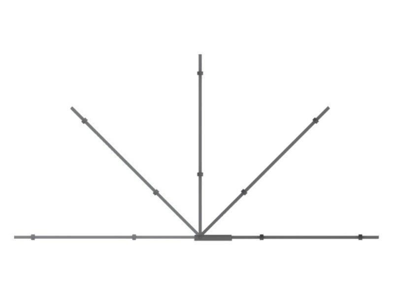Multibrackets Wandhalterung Swing Arm 2654 Schwarz Universelle Halterung für Monitore, schwarz