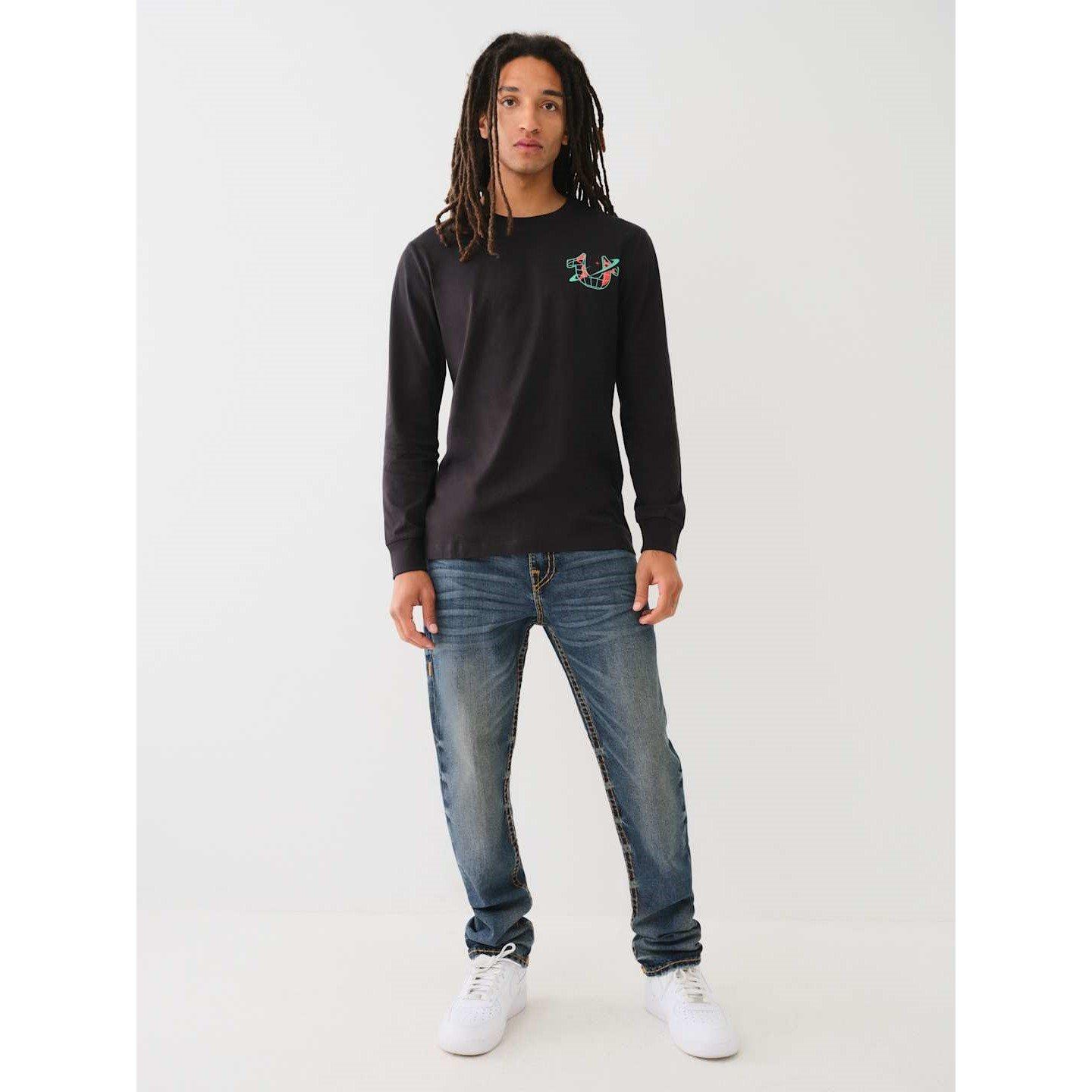 True Religion TL Long Sleeve High Dynasty T Shirt Mens