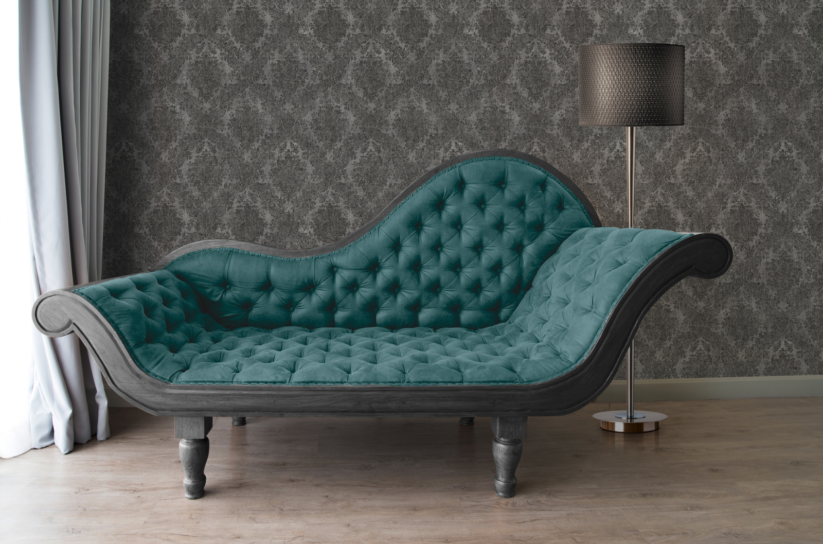 A.S. Creation Vliestapete - schwarz-grau - Barock - 10 Meter