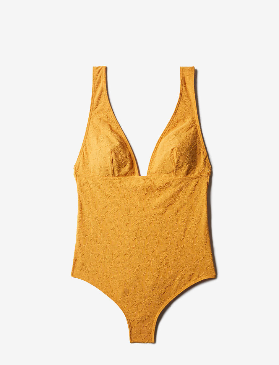 Maillot de bain une pièce - jaune soleil