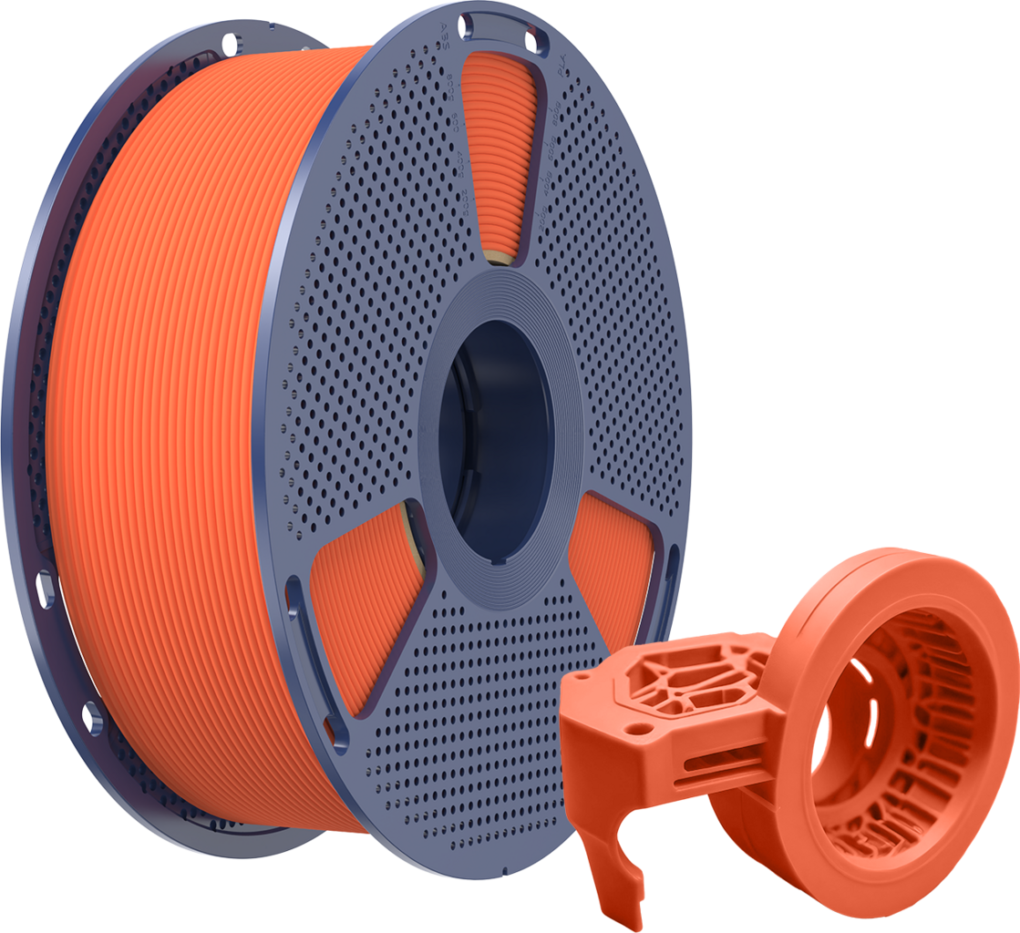 SUNLU  High-Speed Matte PETG Orange, 1,75 mm / 1000 g    Mattes PETG für High-Speed-Performance in Orange