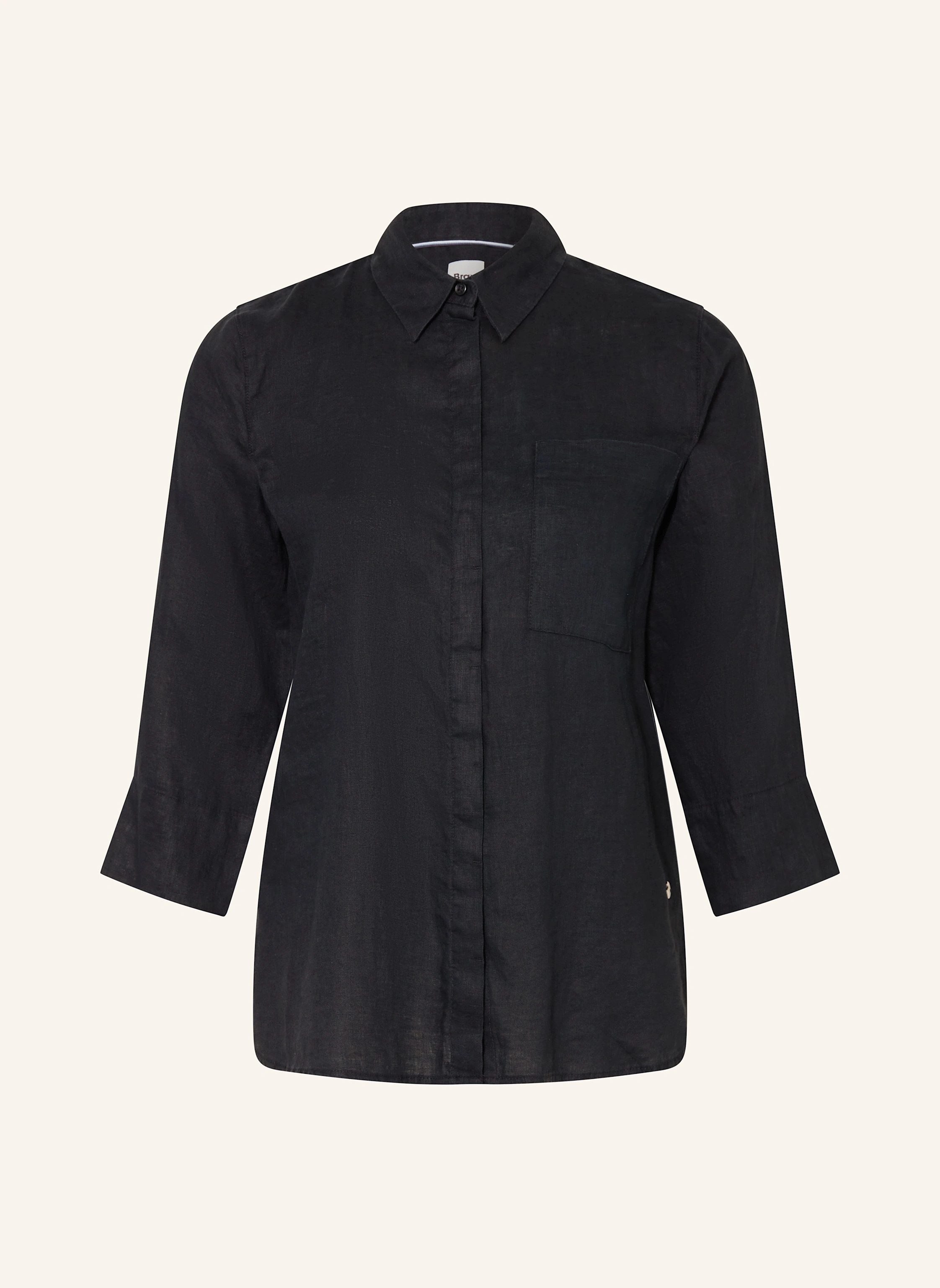 BRAX Hemdbluse VICKI aus Leinen mit 3/4-Arm
