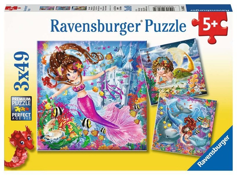Ravensburger - Charming Mermaids 3x49p