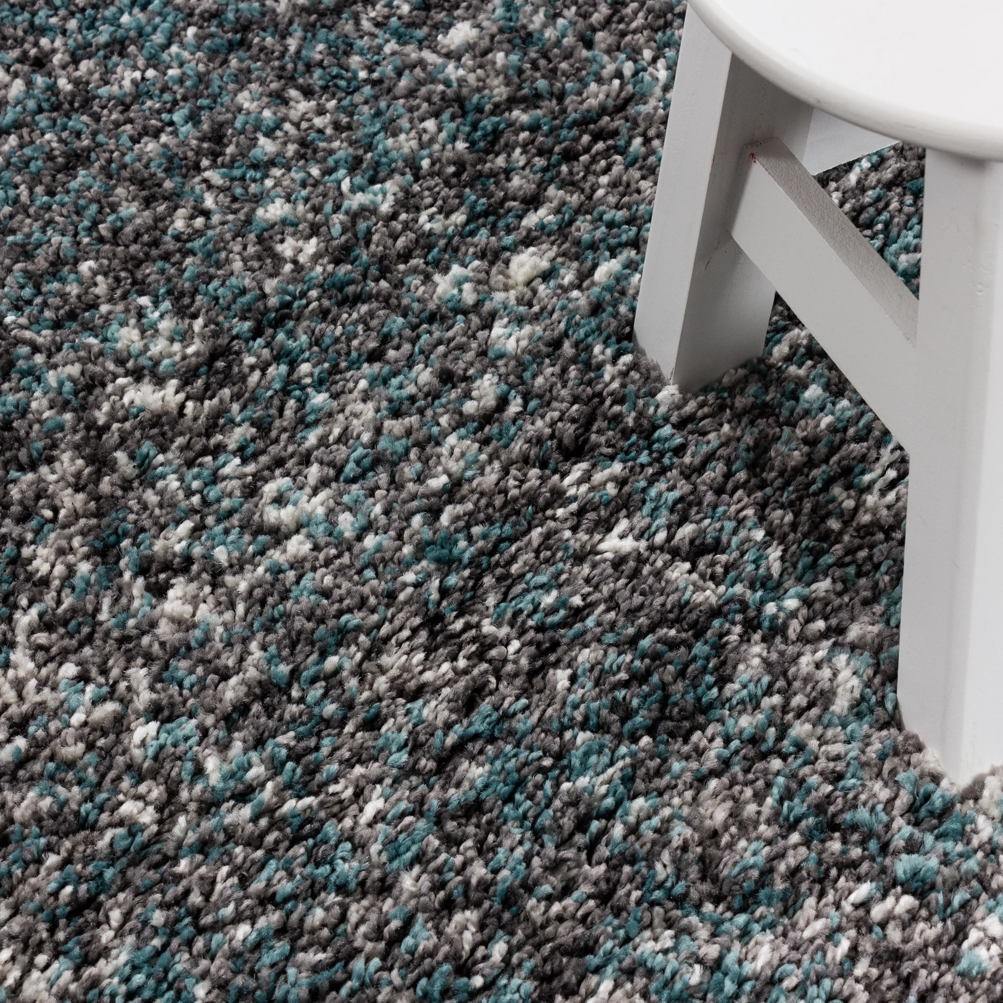 Modern Hochflor Teppich Flauschiger Langflor Teppich, Shaggy Flokati, Rechteckig