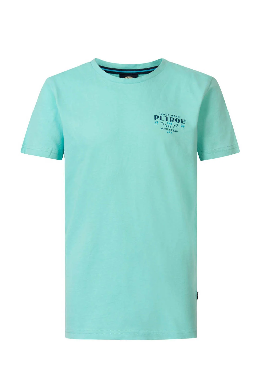 Petrol Industries T-shirt aqua blauw