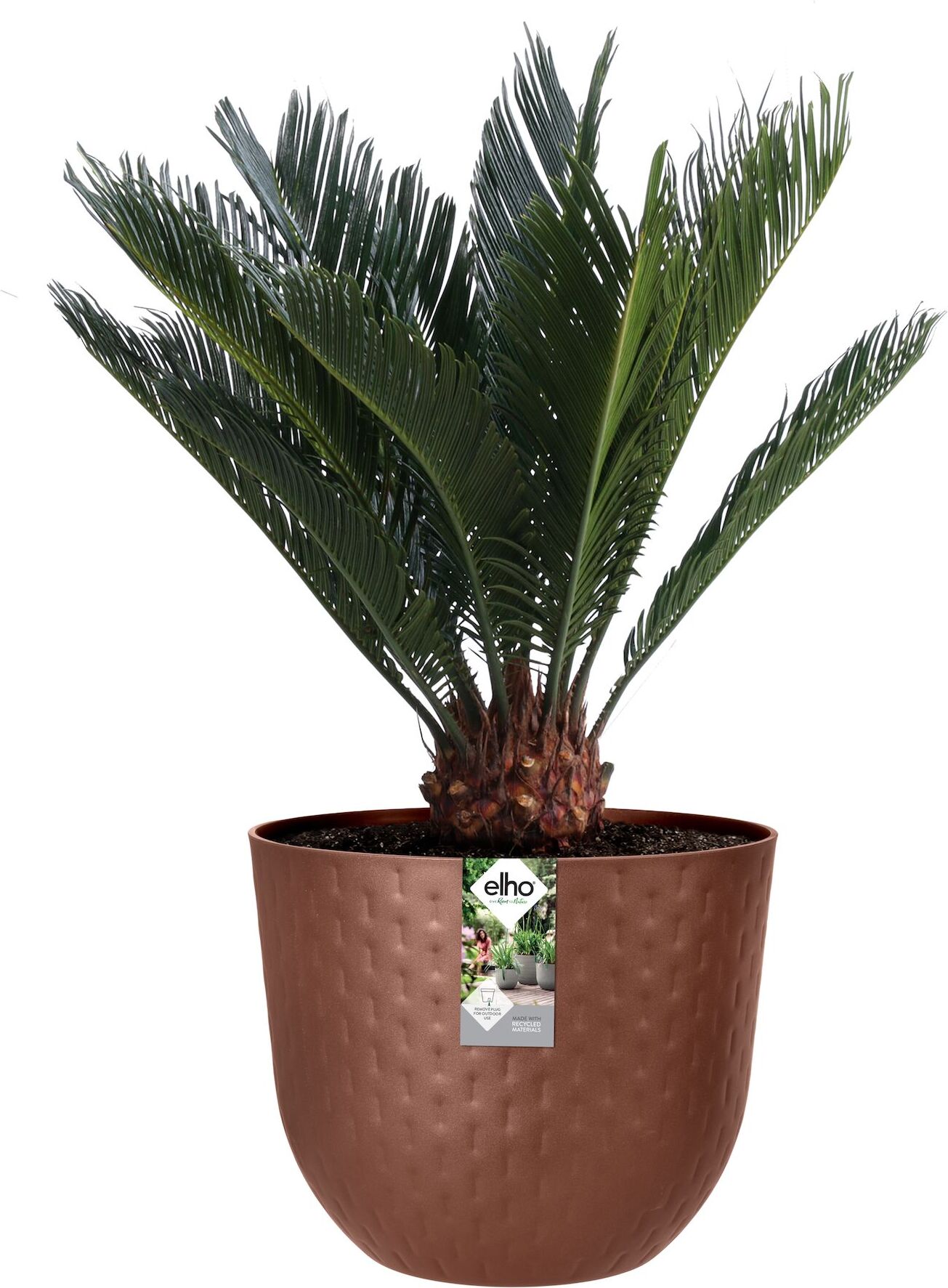 Elho bloempot Fuente bruin D 30 H 24 cm