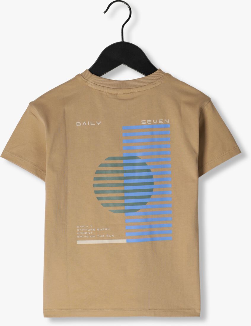 DAILY7 camel daily7 t-shirt t-shirt backprint daily7