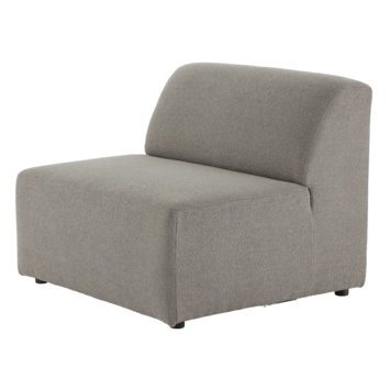 Modulaire bank Lieve tussenstuk taupe stof