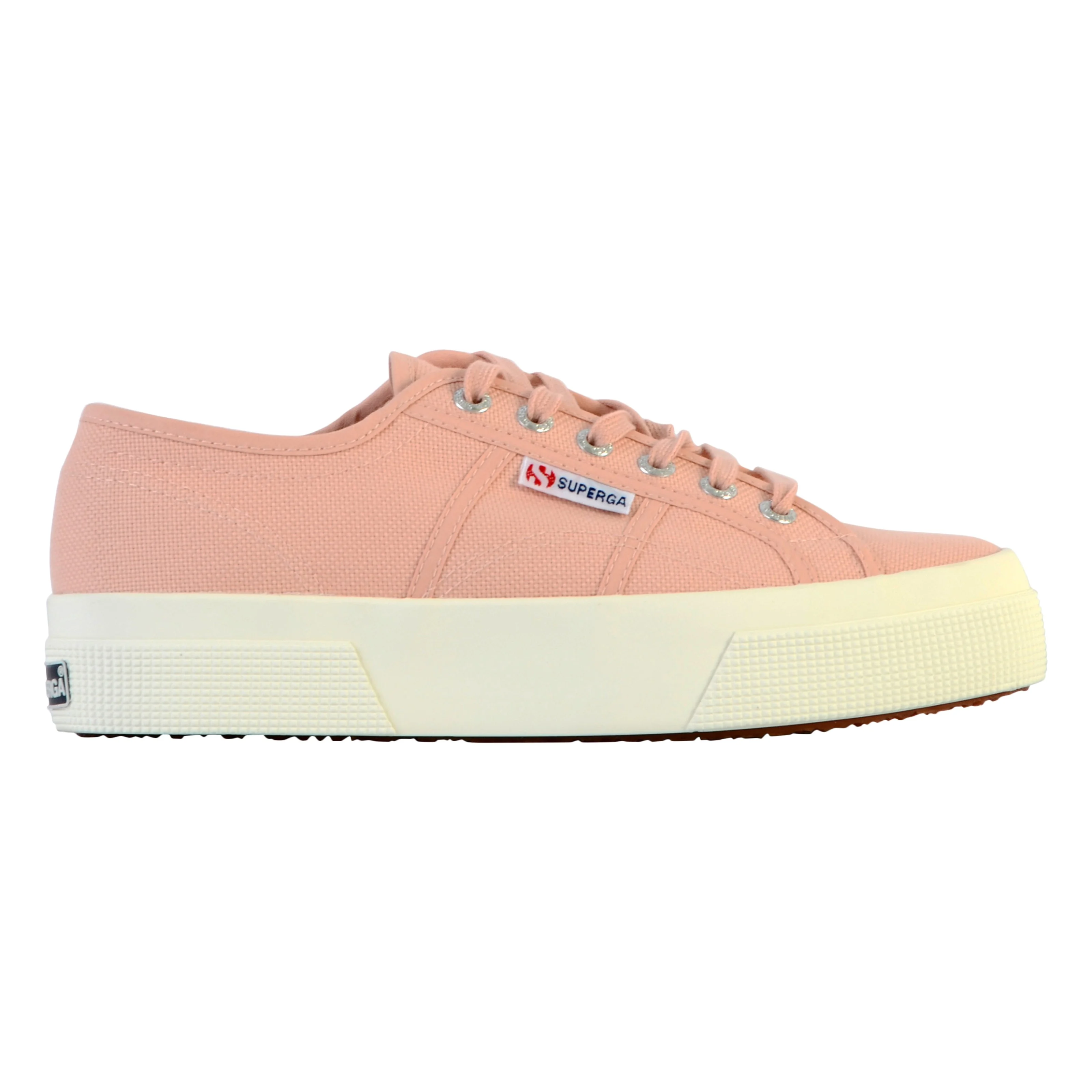 Basket basse à lacets superga platform | Rose