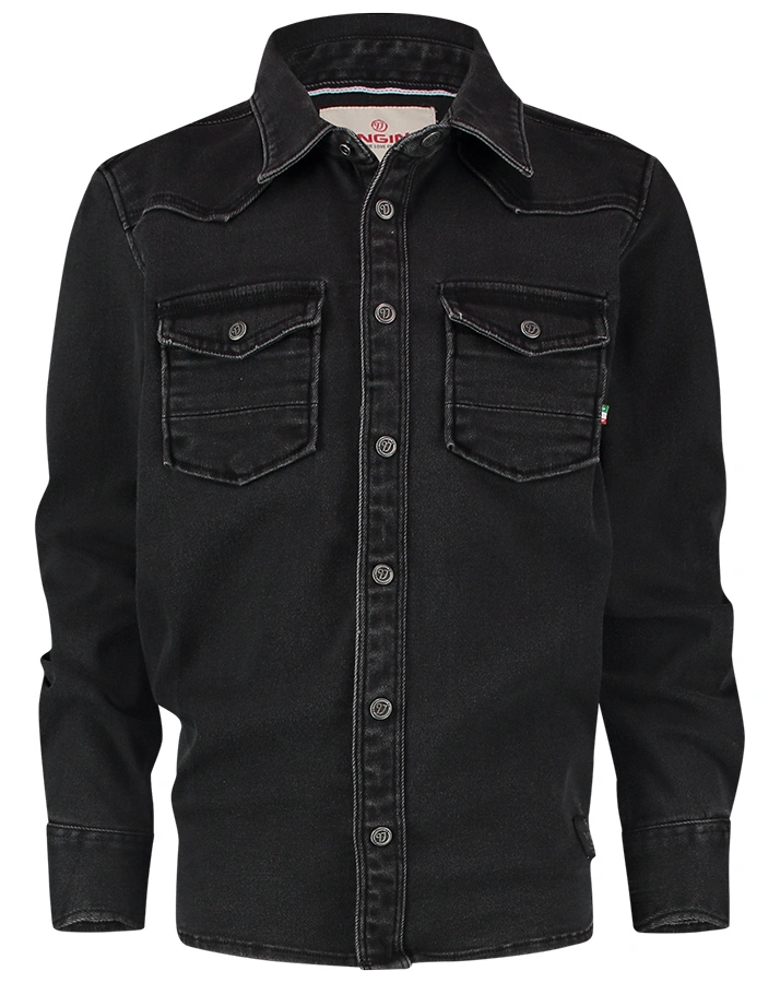 Jeans-Hemd LUCAS in schwarz