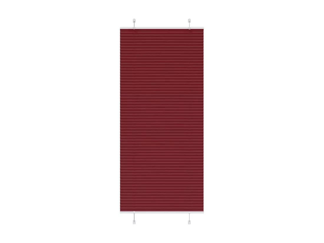 Store plissé rouge bordeaux 90x200 cm largeur du tissu 89,4 cm