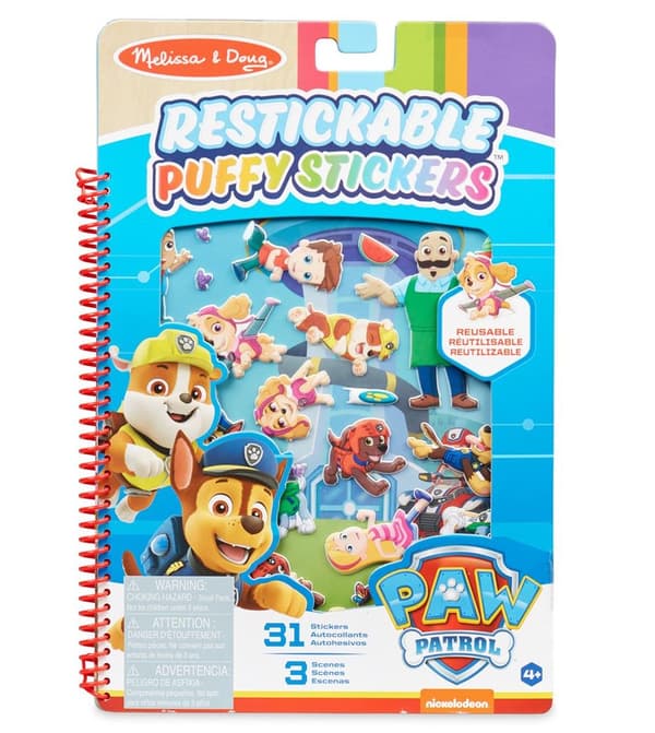 Gjenbrukbare Puffy-klistremerker Paw Patrol Melissa & Doug