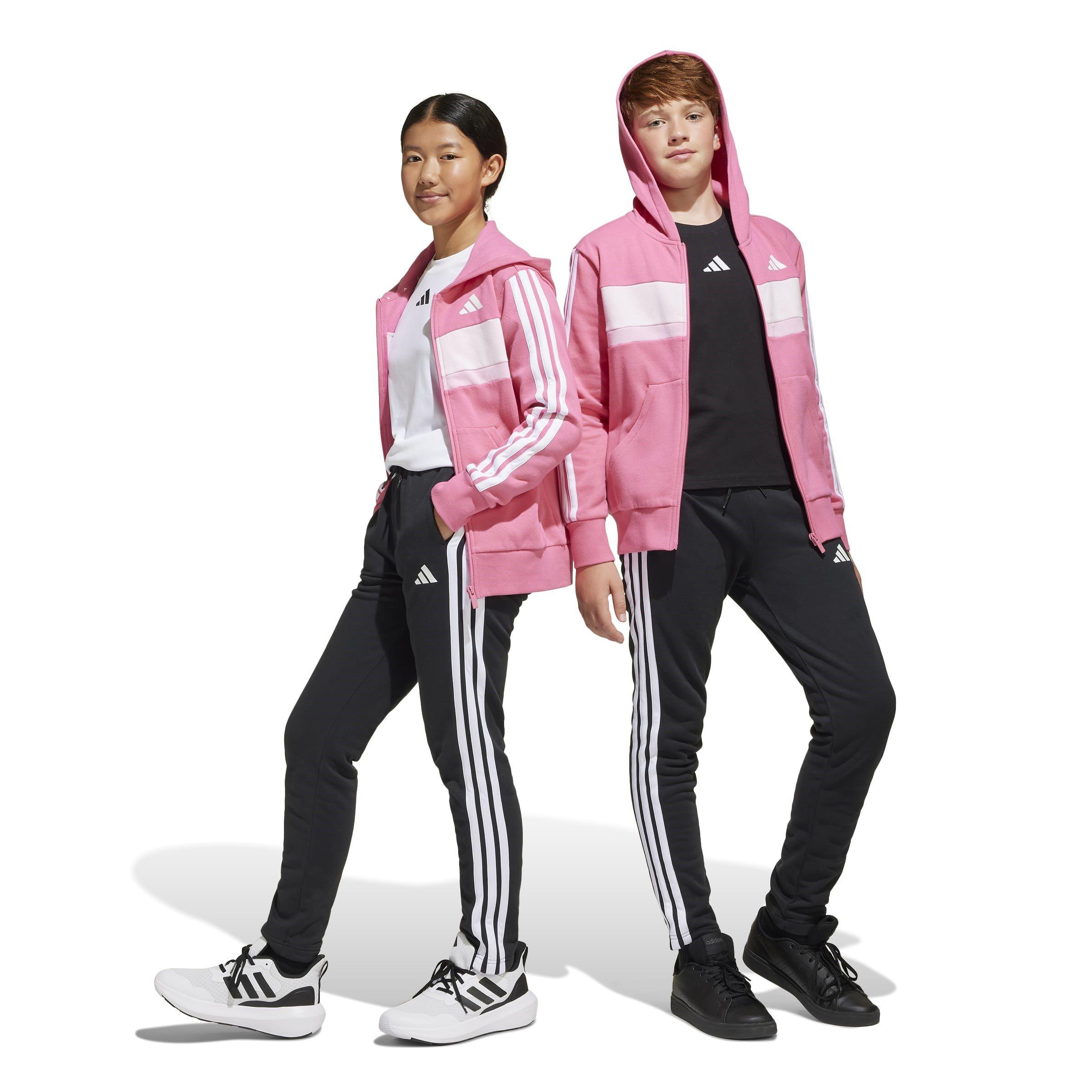 adidas 3-Stripe Hooded Tracksuit Set Juniors