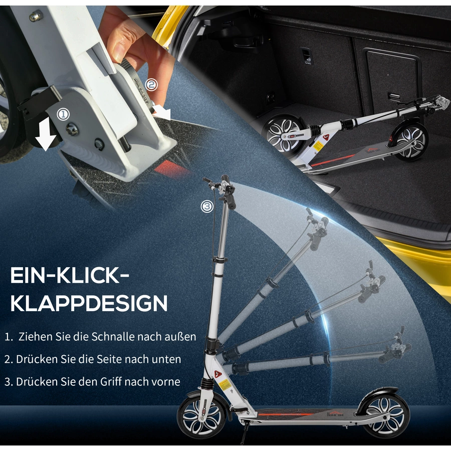 HOMCOM Tretroller bunt