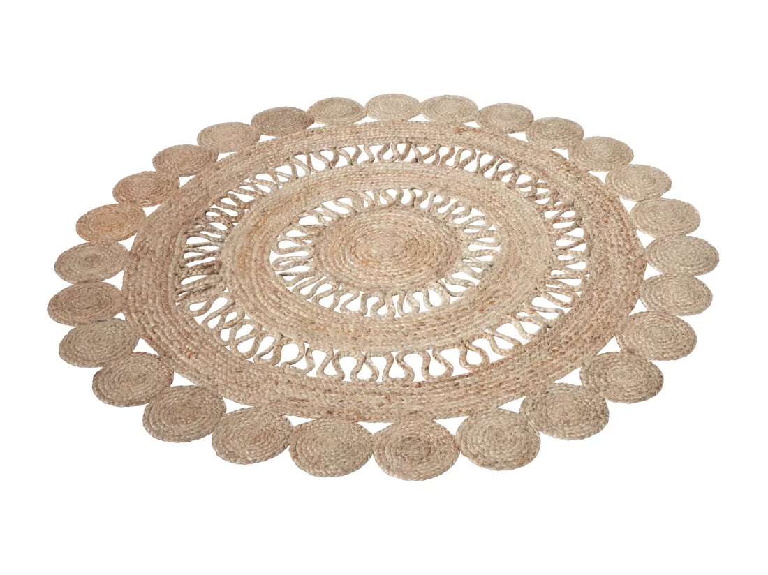 Tapis rond 150 cm en jute - Margy