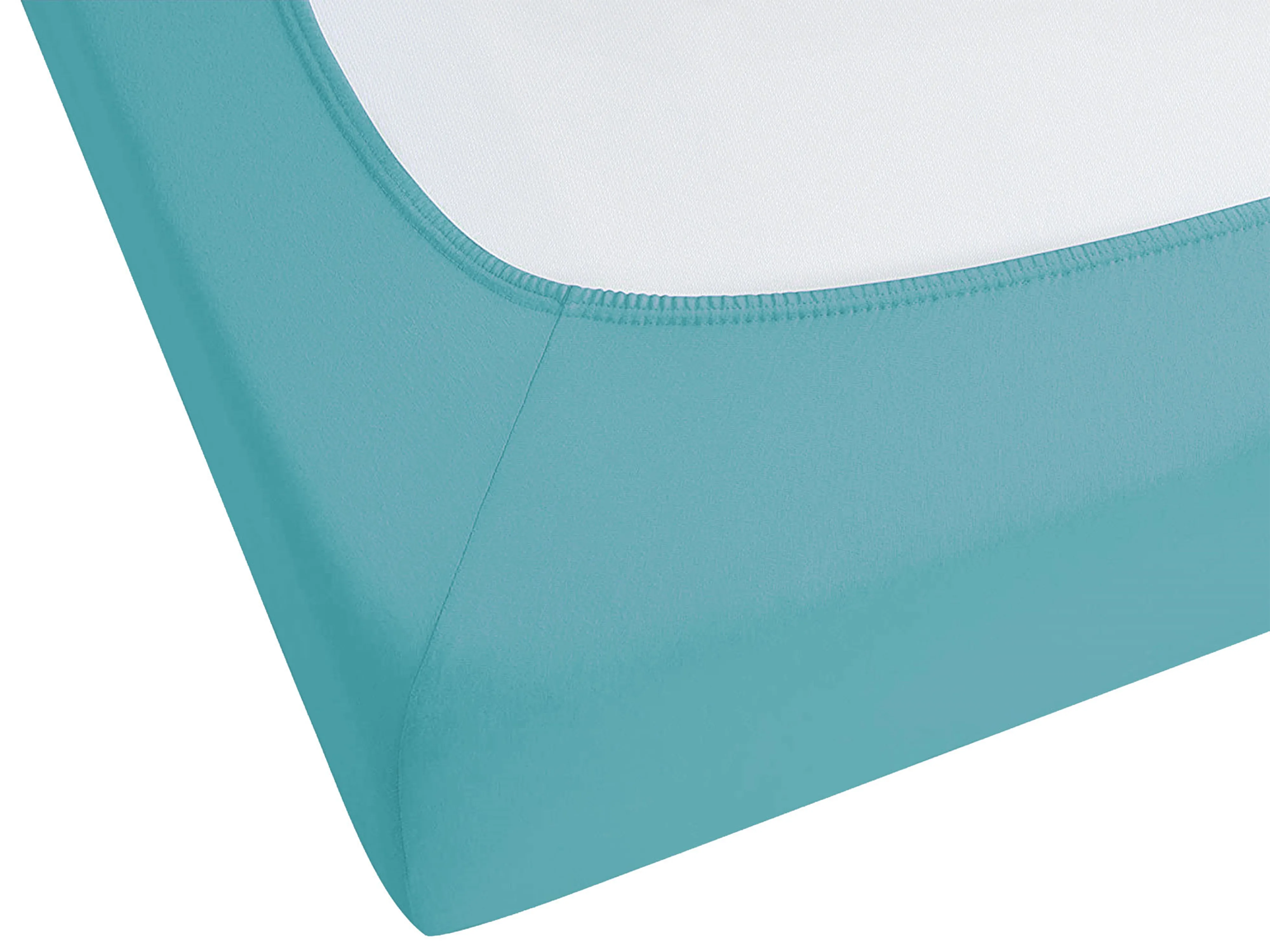 Hoeslaken HOFUF Katoen 90 x 200 cm Turquoise