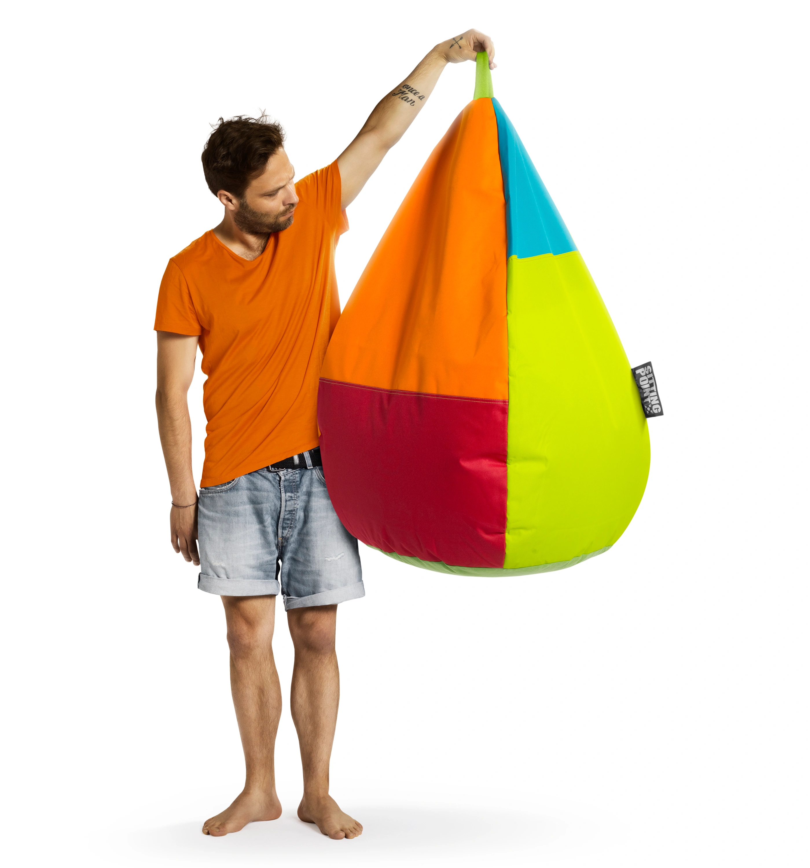 Sitzsack Harlekin BRAVA XL (Farbe: grün)