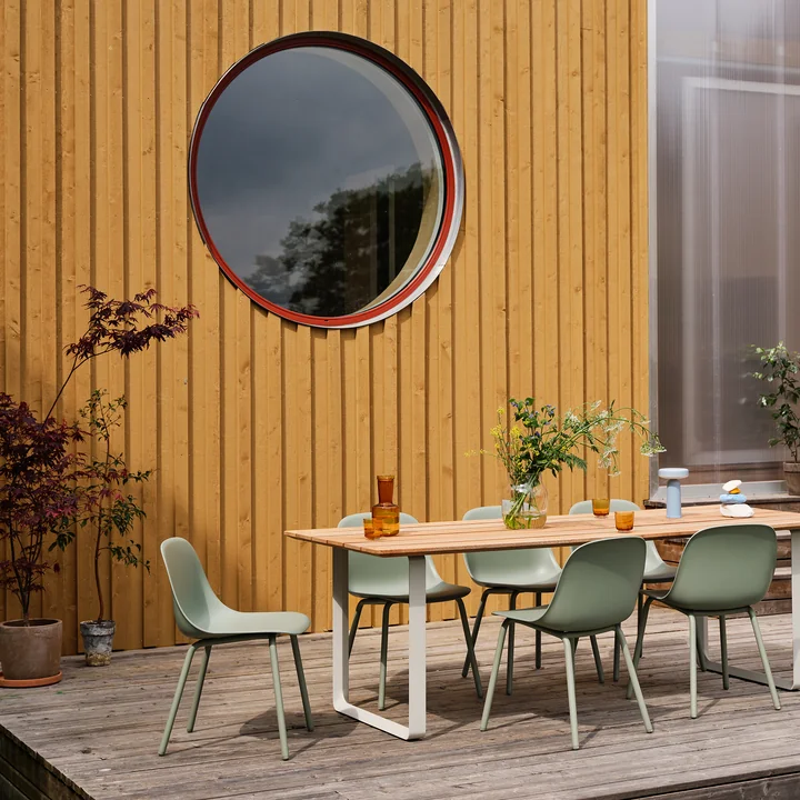 Muuto - Fiber Outdoor Stuhl, anthrazit schwarz