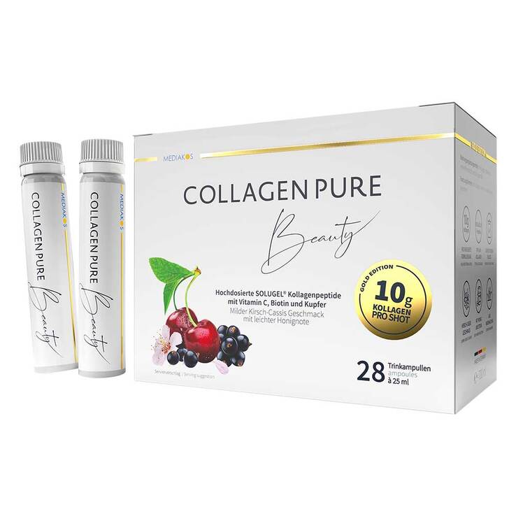 Collagen Pure Beauty 10 g Kollagen hochdosiert Gold-Edition, 28X25 ml