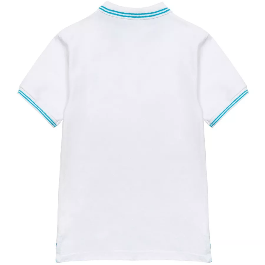 MINOTI Poloshirt mit Kontrastelementen Weiß