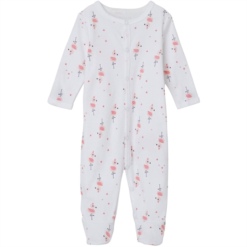 Bright White Natsæt - Name It → Luksusbaby.dk