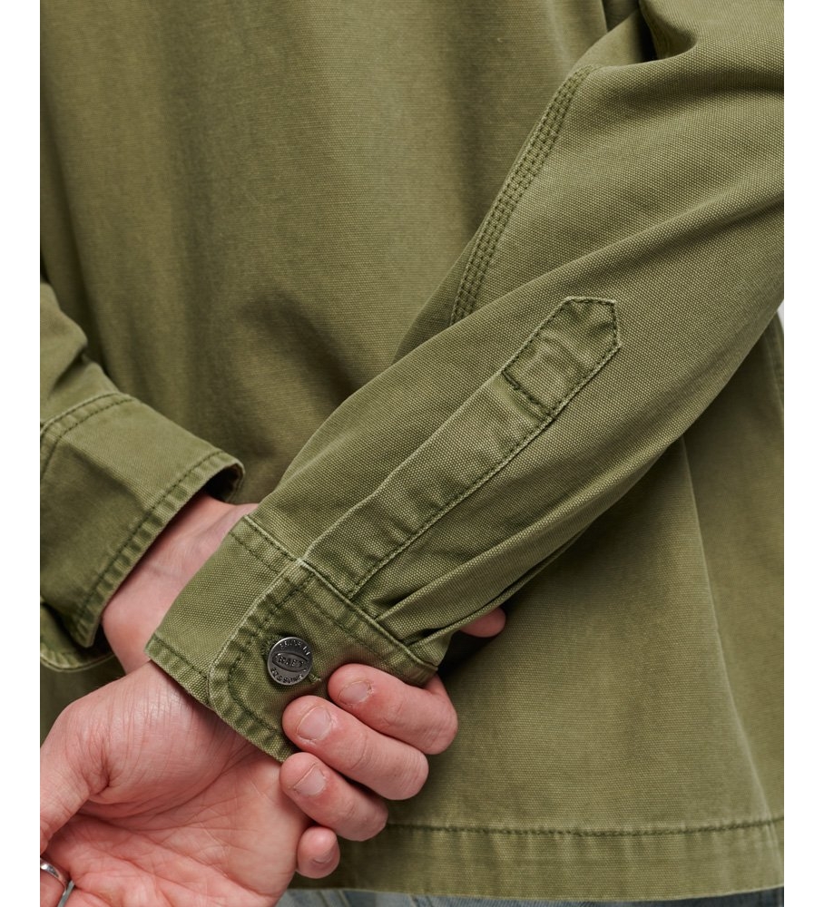 Superdry Camiseta Verde Lona
