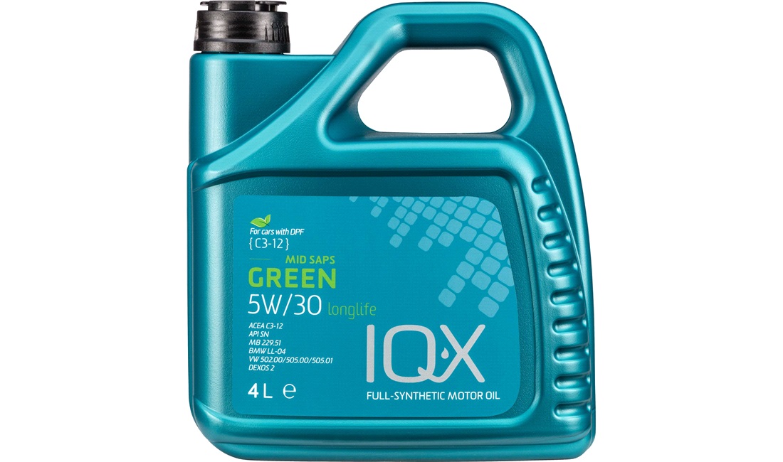 IQ-X LL Green 5W/30 4 liter C3 partikel