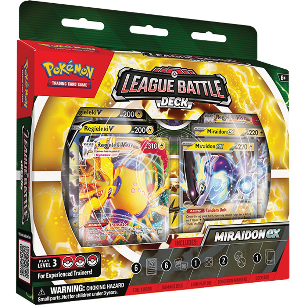 Pokémon-Sammelkartenspiel Miraidon ex Liga-Kampfdeck