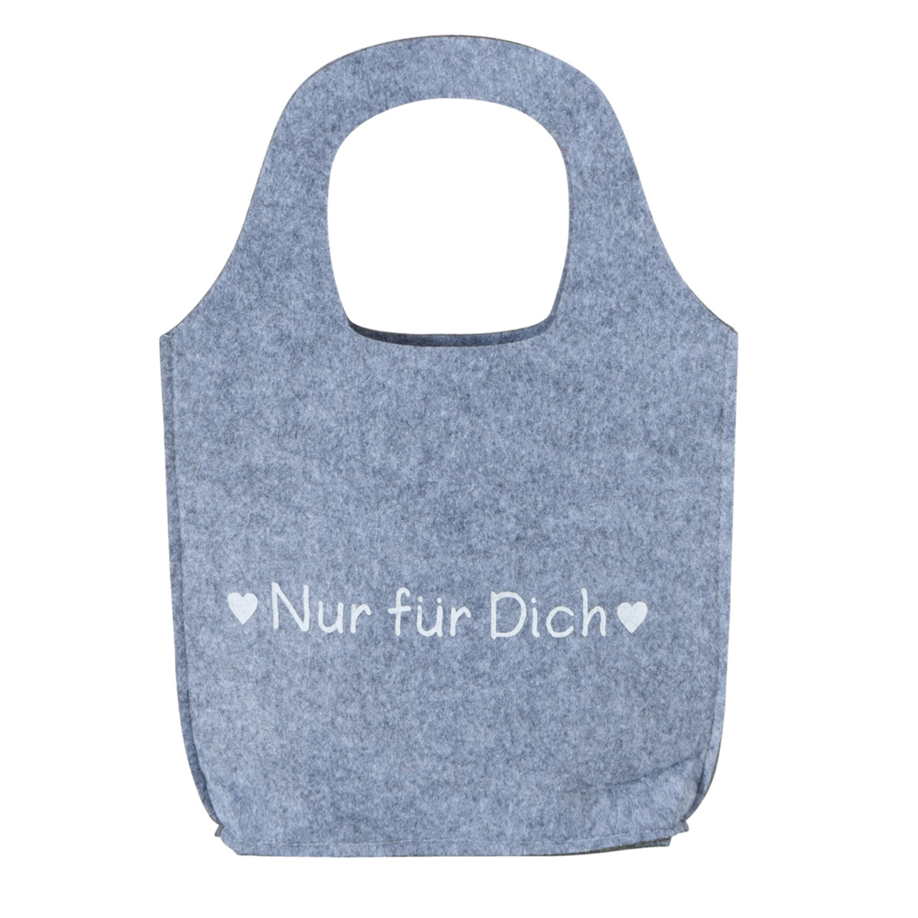 Geschenktüte - hellgrau - Filz - sortiert