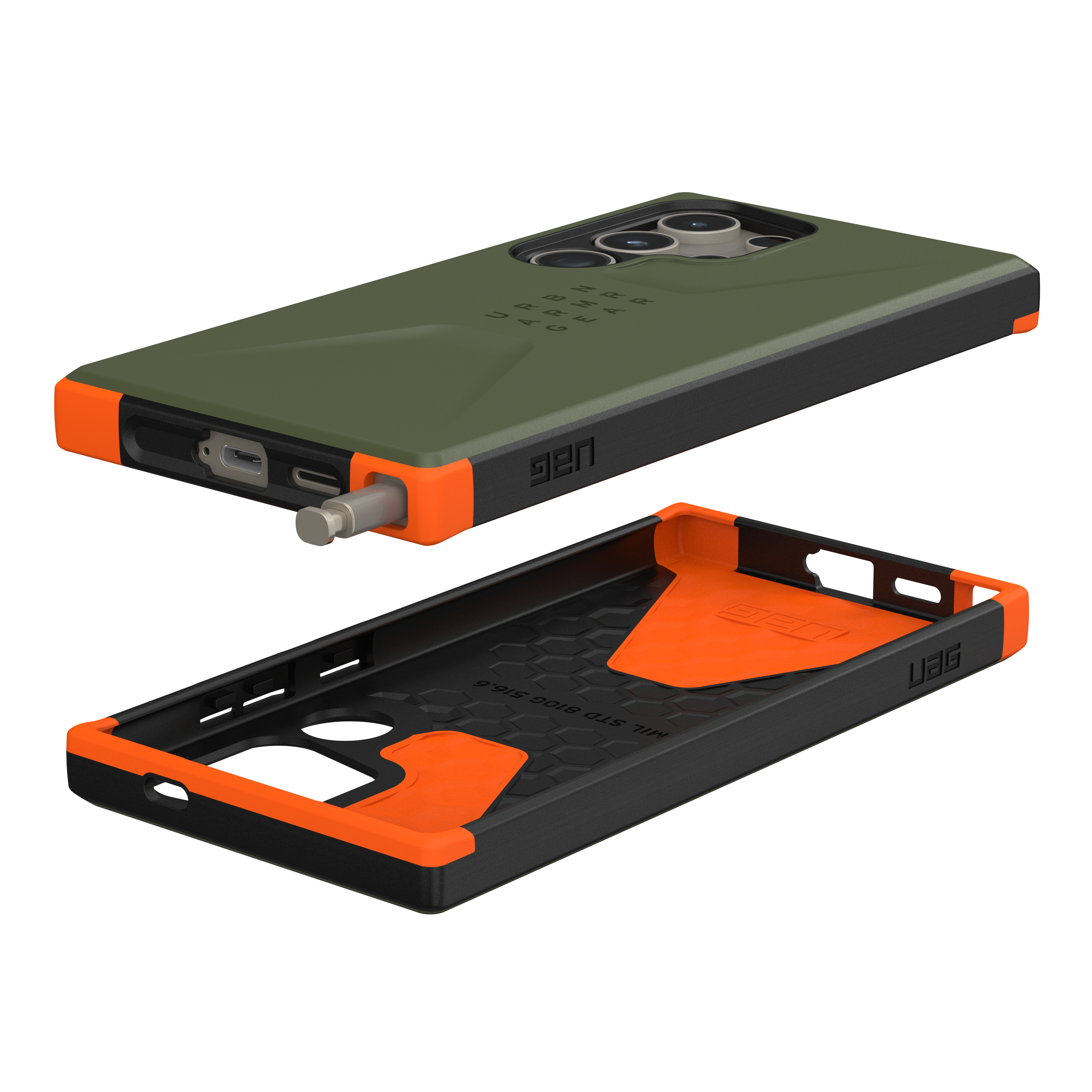 Samsung Galaxy S24 Ultra Schutzhülle Civilian Case (214439117272) - Olive Drab