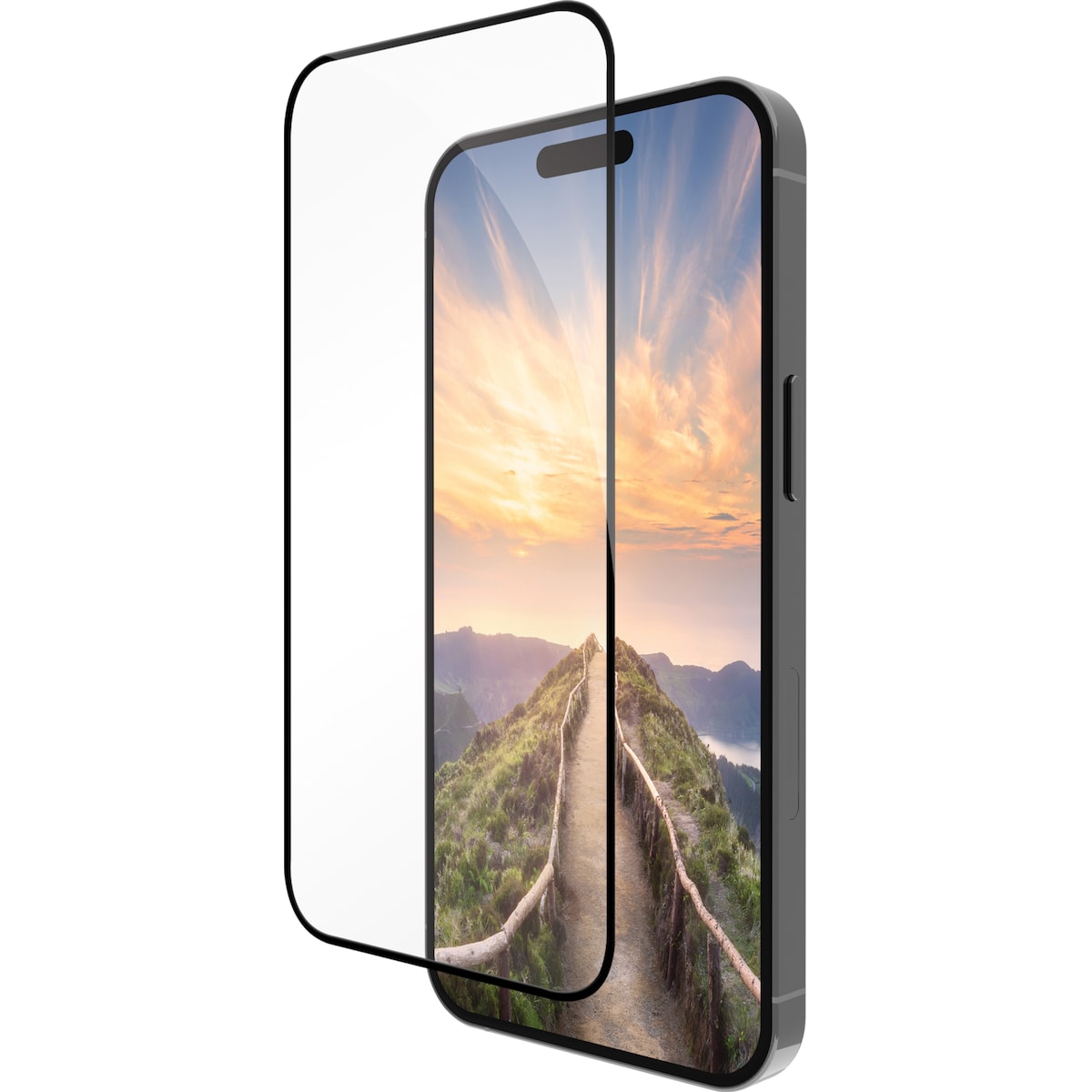 Dbramante1928 Eco-Shield iPhone 16/15 skjermbeskytter (sort)