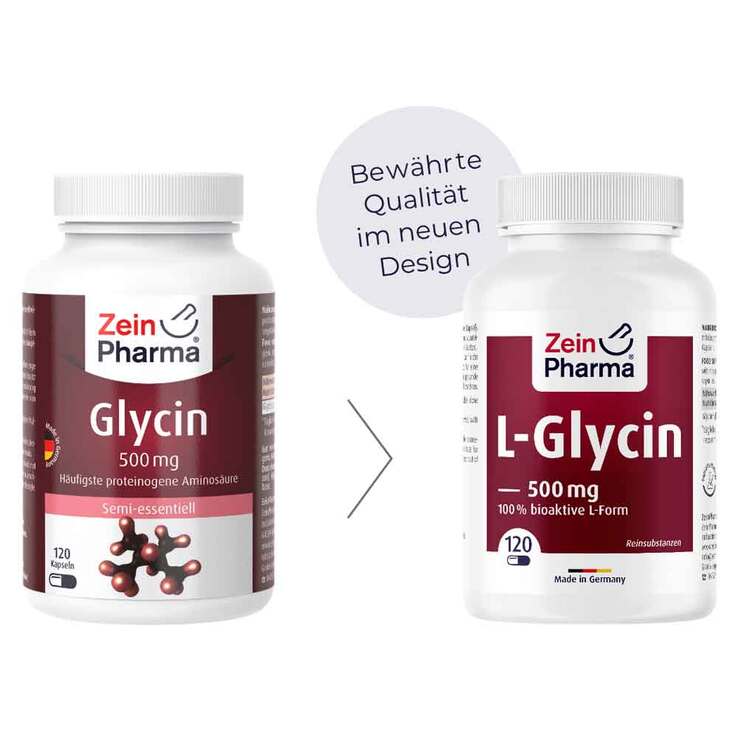 Glycin 500 mg in veg.HPMC Kapseln Zeinpharma, 120 St