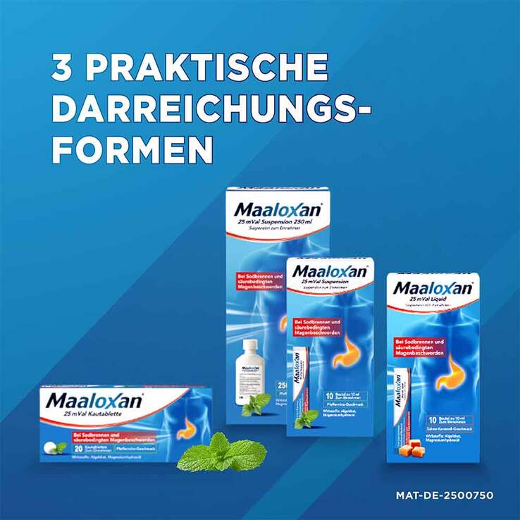 Maaloxan 25 mVal Liquid, 20X10 ml