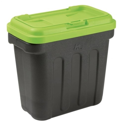 Recipiente para ração de animais de estimação, verde/preto