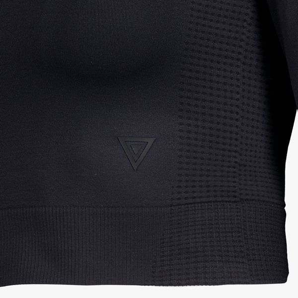 Osaga dames seamless cropped sportshirt zwart