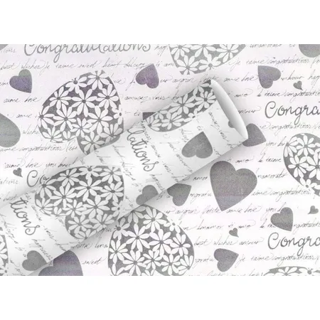 Braun & Company Geschenkpapier 2mx70cm Elegant Heart