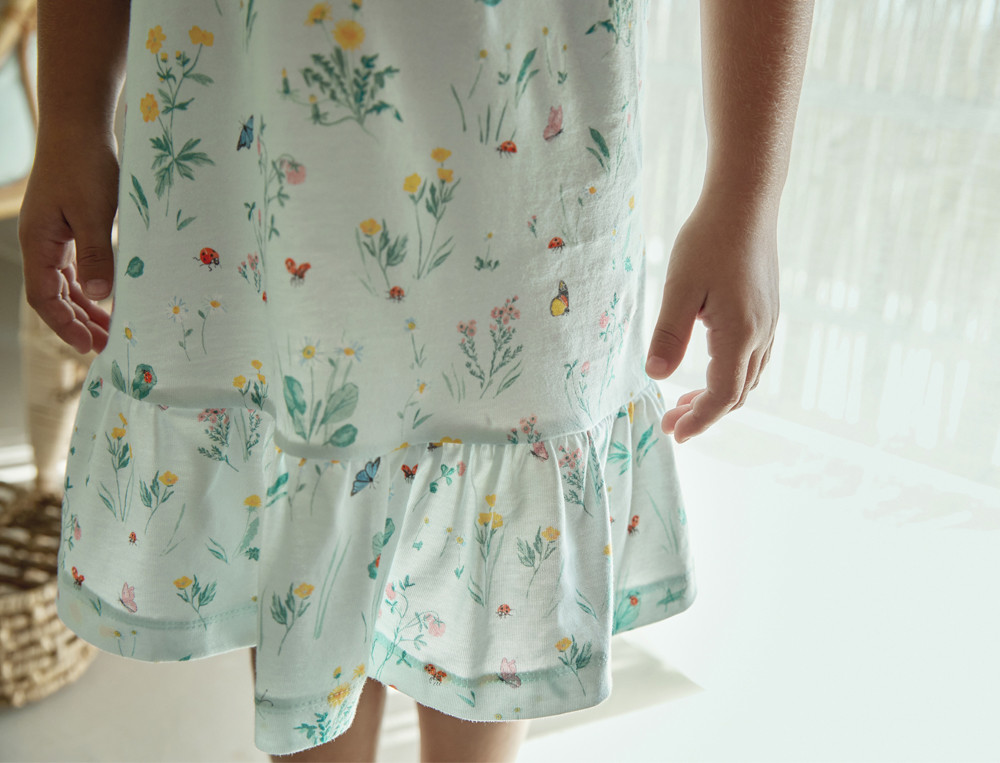 Chemise de nuit enfant-Ronde bucolique